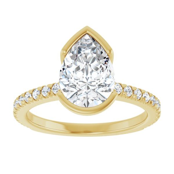 Half-Bezel Engagement Ring Image 3 Jewel Smiths Oklahoma City, OK