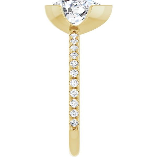 Half-Bezel Engagement Ring Image 4 Jewel Smiths Oklahoma City, OK