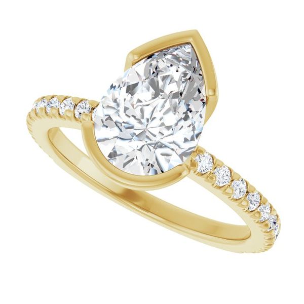 Half-Bezel Engagement Ring Image 5 Jewel Smiths Oklahoma City, OK