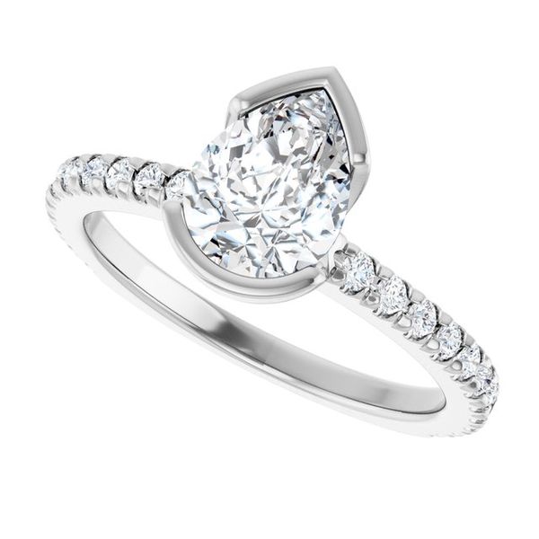 Half-Bezel Engagement Ring Image 5 Jewel Smiths Oklahoma City, OK