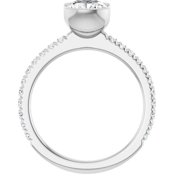 Half-Bezel Engagement Ring Image 2 Adler's Diamonds Saint Louis, MO