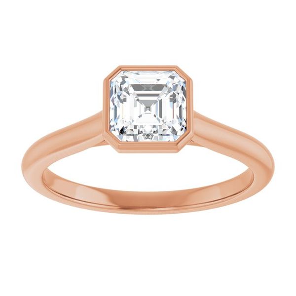 Bezel-Set Accented Engagement Ring Image 3 Harkleroad Diamonds & Fine Jewelers Savannah, GA