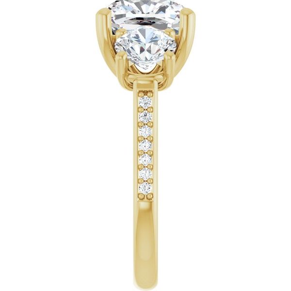 Three-Stone Engagement Ring Image 4 Natale Jewelers Sewell, NJ
