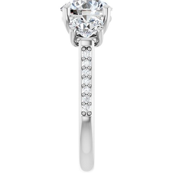 Three-Stone Engagement Ring Image 4 Austin's Fine Diamonds & Jewelry Lyndhurst, NJ
