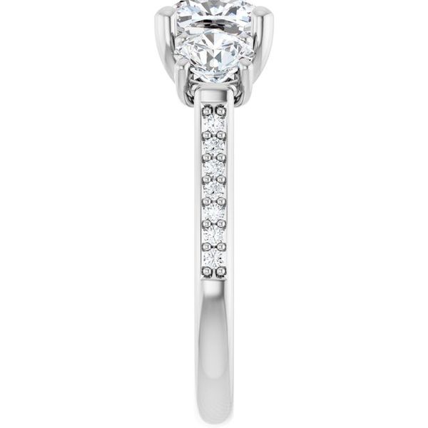 Three-Stone Engagement Ring Image 4 Jewel Smiths Oklahoma City, OK