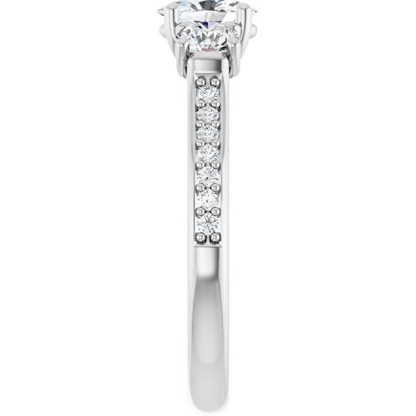 Three-Stone Engagement Ring Image 4 Natale Jewelers Sewell, NJ