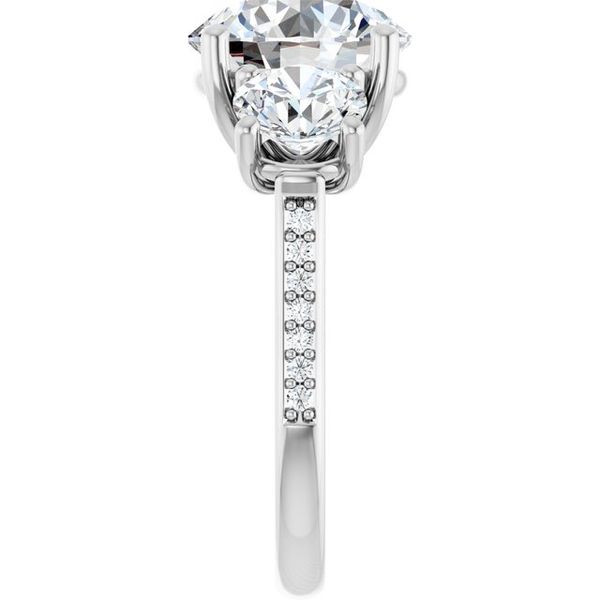 Three-Stone Engagement Ring Image 4 Natale Jewelers Sewell, NJ