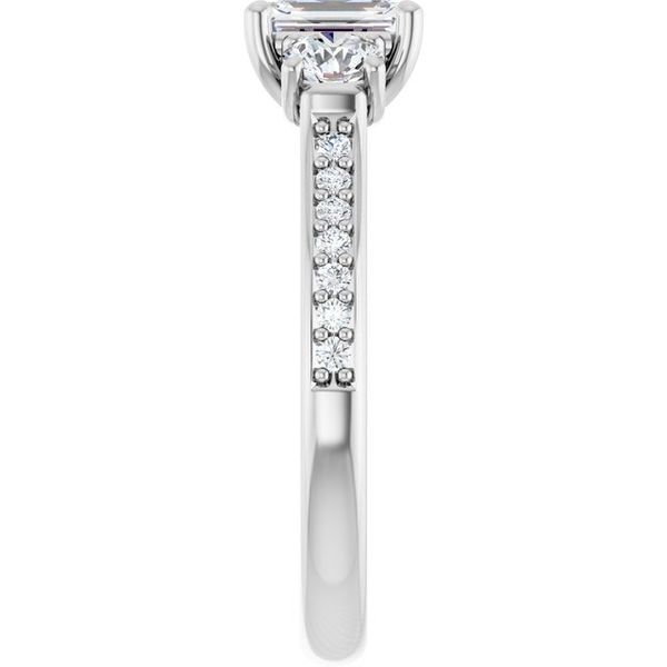 Three-Stone Engagement Ring Image 4 Natale Jewelers Sewell, NJ