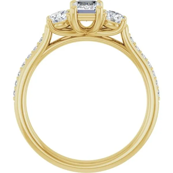 Three-Stone Engagement Ring Image 2 Natale Jewelers Sewell, NJ