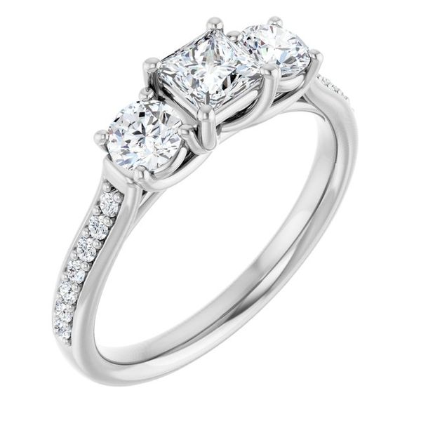 Three-Stone Engagement Ring Natale Jewelers Sewell, NJ