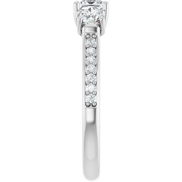 Three-Stone Engagement Ring Image 4 Natale Jewelers Sewell, NJ