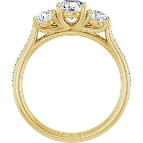 Three-Stone Engagement Ring Image 2 Natale Jewelers Sewell, NJ