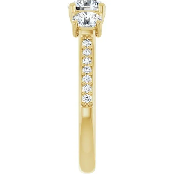 Three-Stone Engagement Ring Image 4 Natale Jewelers Sewell, NJ