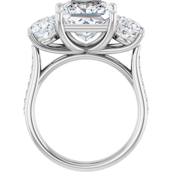 Three-Stone Engagement Ring Image 2 Natale Jewelers Sewell, NJ