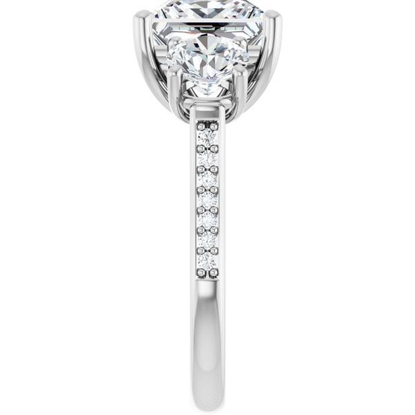 Three-Stone Engagement Ring Image 4 Natale Jewelers Sewell, NJ