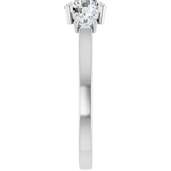 Three-Stone Sculptural Engagement Ring Image 4 Adler's Diamonds Saint Louis, MO