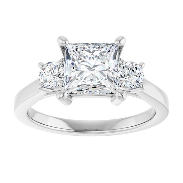 Three-Stone Sculptural Engagement Ring Image 3 Von's Jewelry, Inc. Lima, OH