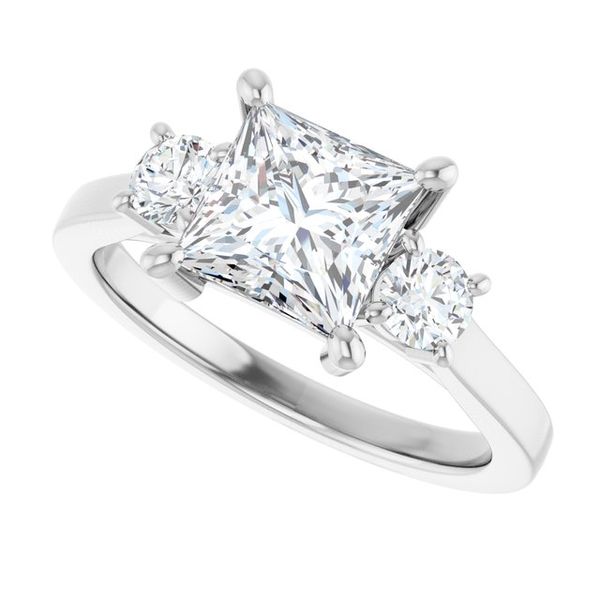 Three-Stone Sculptural Engagement Ring Image 5 Von's Jewelry, Inc. Lima, OH