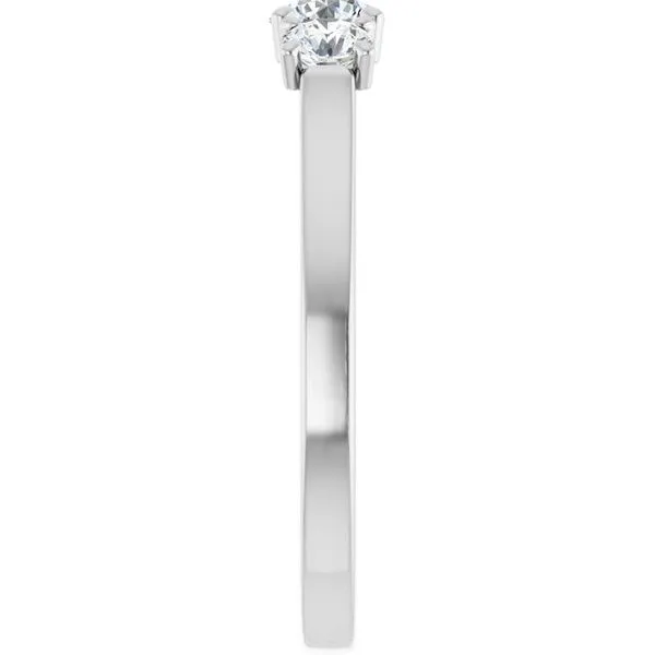 Three-Stone Sculptural Engagement Ring Image 4 Adler's Diamonds Saint Louis, MO