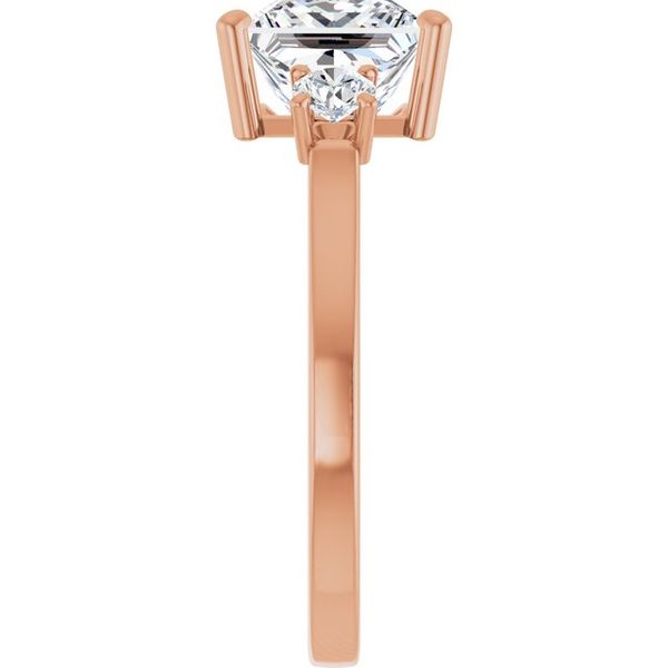 Three-Stone Sculptural Engagement Ring Image 4 The Jewelry Source El Segundo, CA