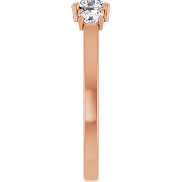 Three-Stone Sculptural Engagement Ring Image 4 The Jewelry Source El Segundo, CA