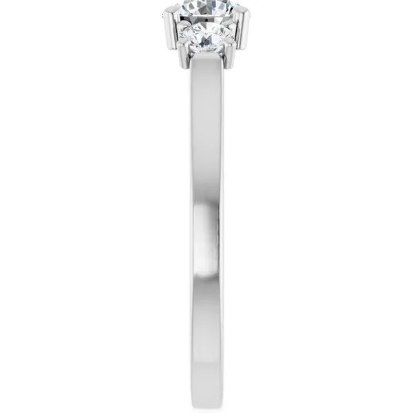 Three-Stone Sculptural Engagement Ring Image 4 Adler's Diamonds Saint Louis, MO