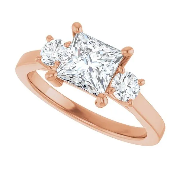 Three-Stone Sculptural Engagement Ring Image 5 Adler's Diamonds Saint Louis, MO