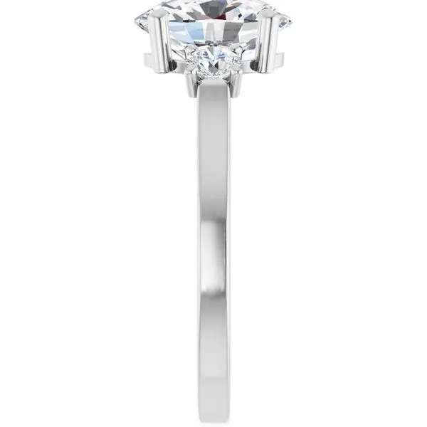 Three-Stone Sculptural Engagement Ring Image 4 Berilian Jewelers Folsom, CA