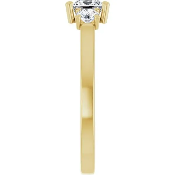 Three-Stone Sculptural Engagement Ring Image 4 The Jewelry Source El Segundo, CA