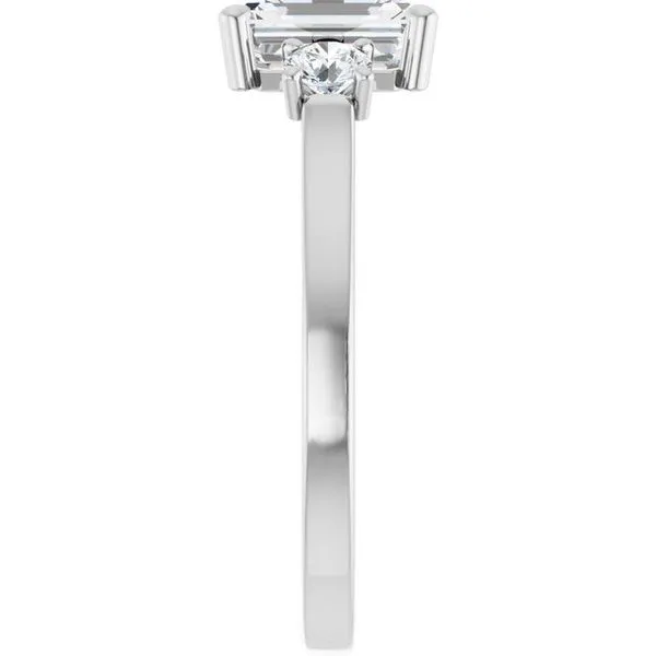 Three-Stone Sculptural Engagement Ring Image 4 Berilian Jewelers Folsom, CA