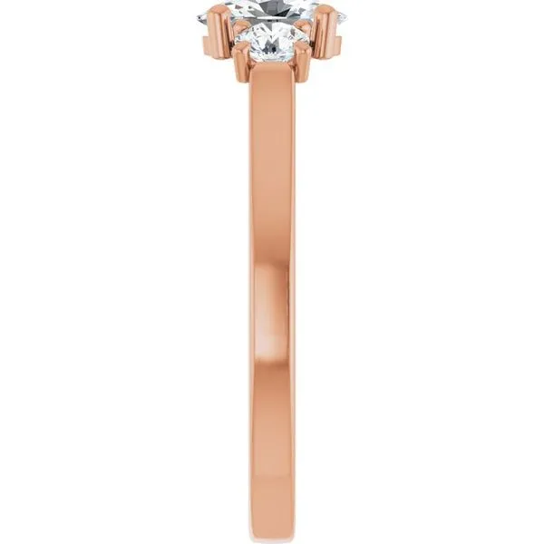 Three-Stone Sculptural Engagement Ring Image 4 Jewel Smiths Oklahoma City, OK