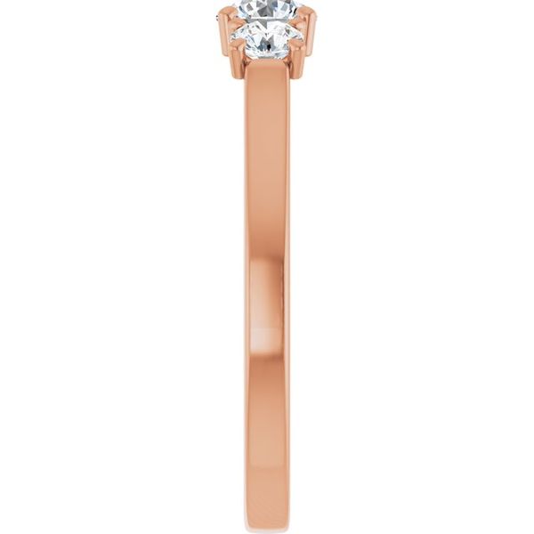 Three-Stone Sculptural Engagement Ring Image 4 Jewel Smiths Oklahoma City, OK
