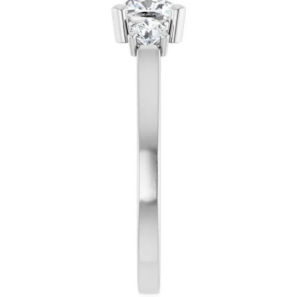 Three-Stone Sculptural Engagement Ring Image 4 The Jewelry Source El Segundo, CA