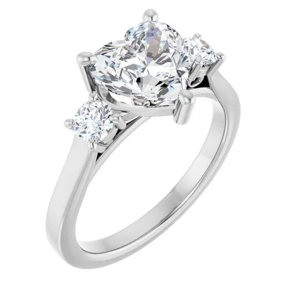 Three-Stone Sculptural Engagement Ring The Jewelry Source El Segundo, CA