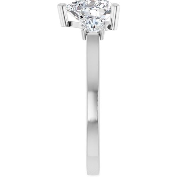 Three-Stone Sculptural Engagement Ring Image 4 The Jewelry Source El Segundo, CA