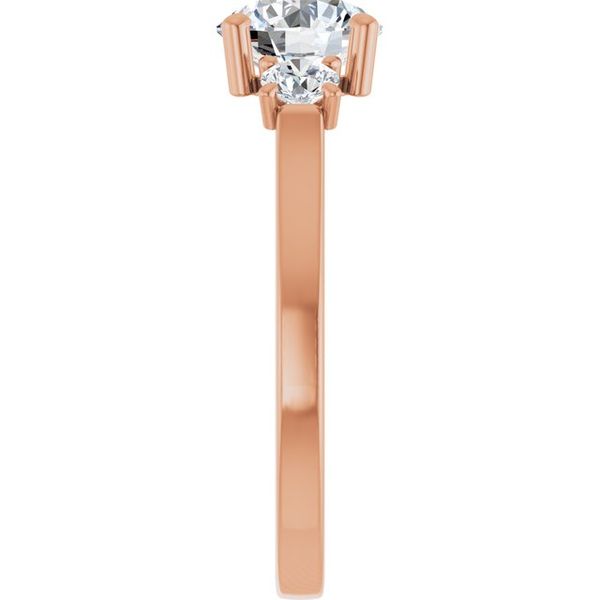Three-Stone Sculptural Engagement Ring Image 4 The Jewelry Source El Segundo, CA