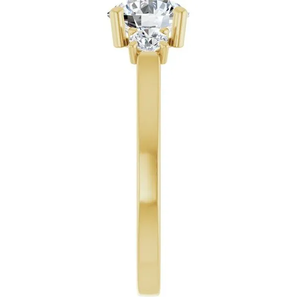 Three-Stone Sculptural Engagement Ring Image 4 Adler's Diamonds Saint Louis, MO