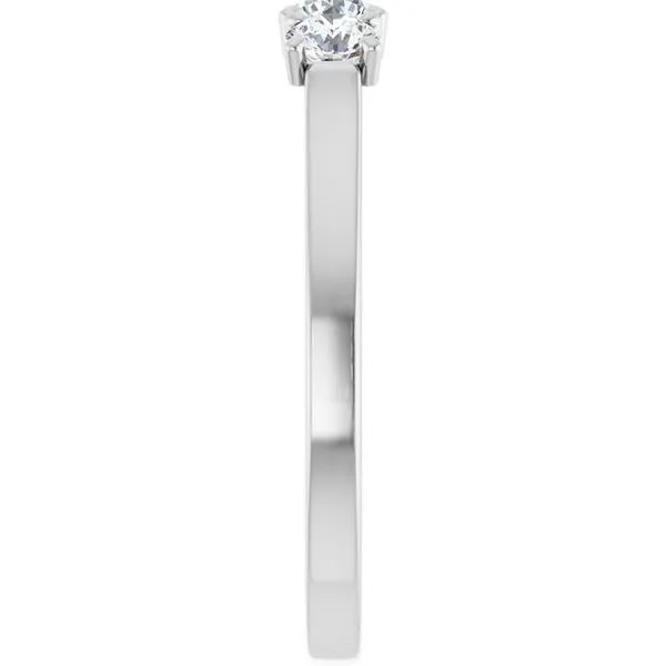 Three-Stone Sculptural Engagement Ring Image 4 The Jewelry Source El Segundo, CA