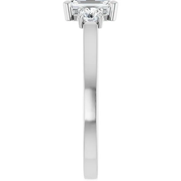 Three-Stone Sculptural Engagement Ring Image 4 Adler's Diamonds Saint Louis, MO