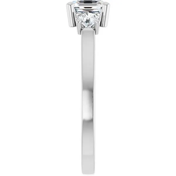 Three-Stone Sculptural Engagement Ring Image 4 The Jewelry Source El Segundo, CA
