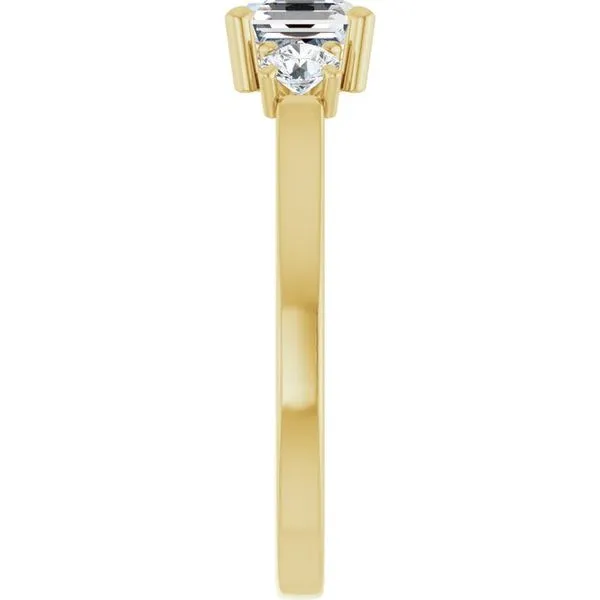Three-Stone Sculptural Engagement Ring Image 4 Berilian Jewelers Folsom, CA