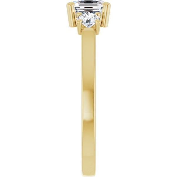Three-Stone Sculptural Engagement Ring Image 4 Jewel Smiths Oklahoma City, OK