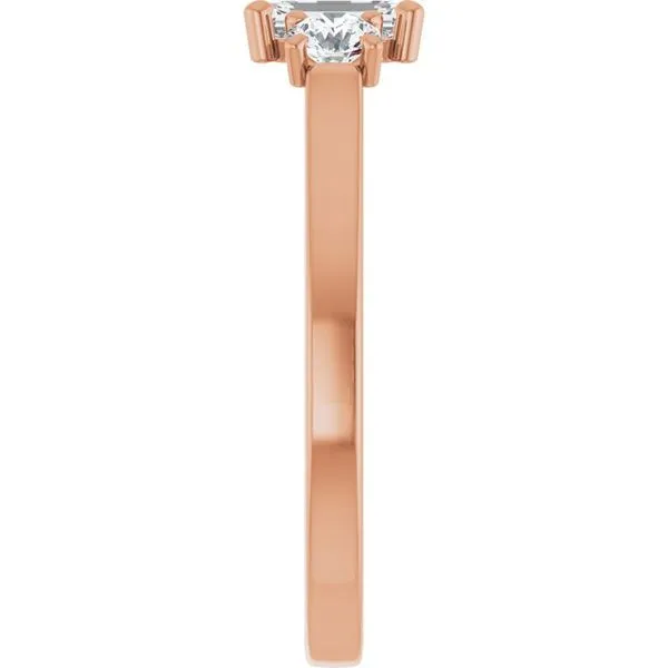 Three-Stone Sculptural Engagement Ring Image 4 The Jewelry Source El Segundo, CA