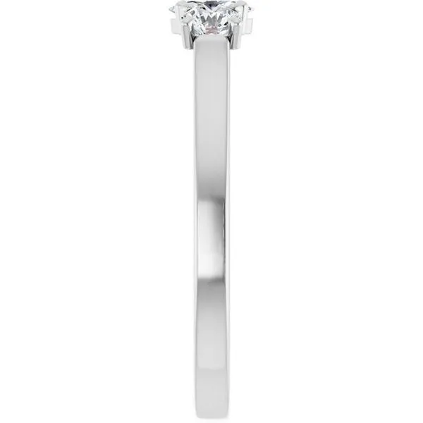 Three-Stone Sculptural Engagement Ring Image 4 H. Brandt Jewelers Natick, MA