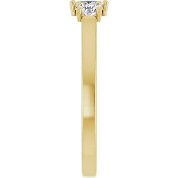 Three-Stone Sculptural Engagement Ring Image 4 Jewel Smiths Oklahoma City, OK