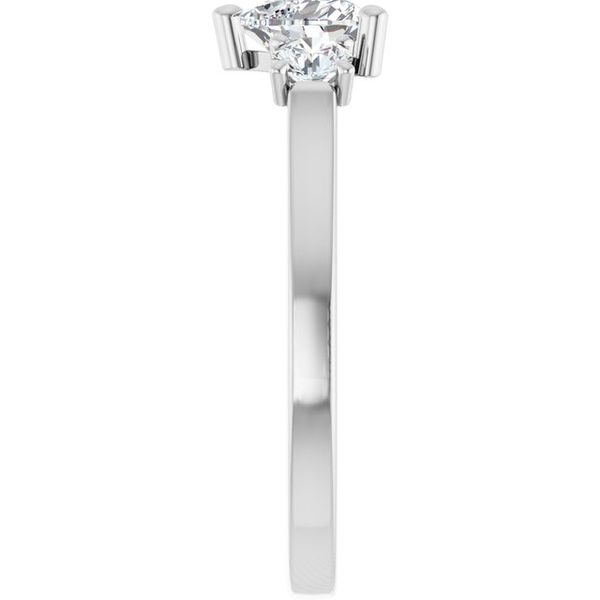 Three-Stone Sculptural Engagement Ring Image 4 Jewel Smiths Oklahoma City, OK