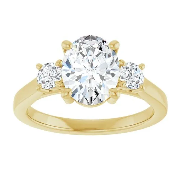 Three-Stone Sculptural Engagement Ring Image 3 Adler's Diamonds Saint Louis, MO