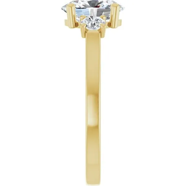 Three-Stone Sculptural Engagement Ring Image 4 Adler's Diamonds Saint Louis, MO