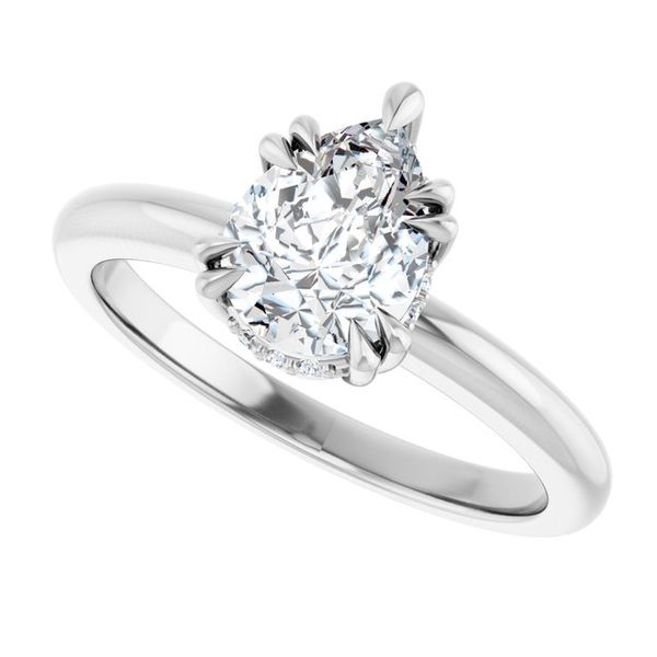 Double Claw-Prong Engagement Ring Image 5 Leitzel's Jewelry Myerstown, PA