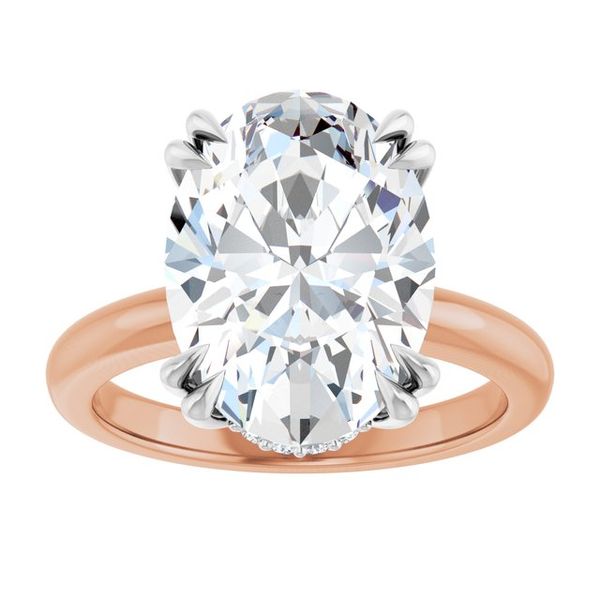 Double Claw-Prong Engagement Ring Image 3 Leitzel's Jewelry Myerstown, PA